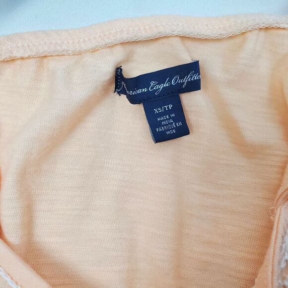 American Eagle Girls XS Peach Tank Top Shirt - Picture 3 of 3